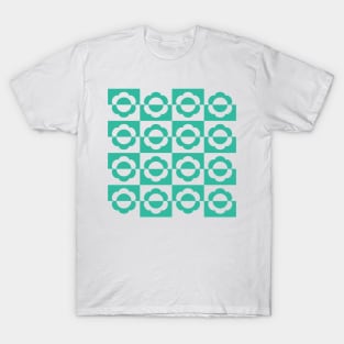 Mayapple Checkerboard Teal T-Shirt